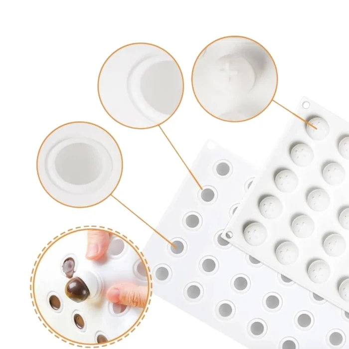 Forma de Mono Porção e Entremet em Silicone Esfera Recheio (4ml) - Brothers (6)