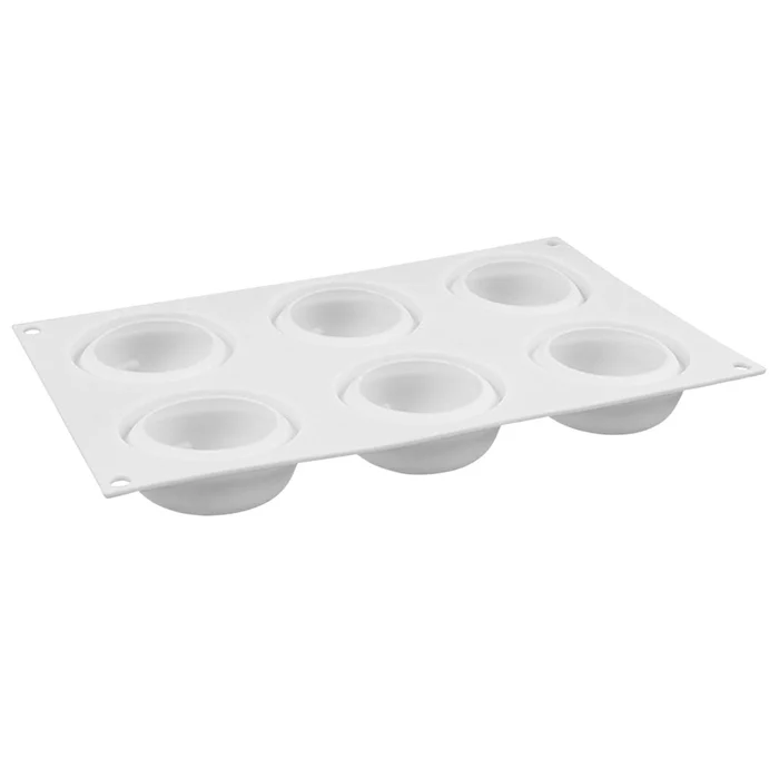 Forma de Mono Porção e Entremet em Silicone Redonda Aspiral (130ml) - Brothers (8)
