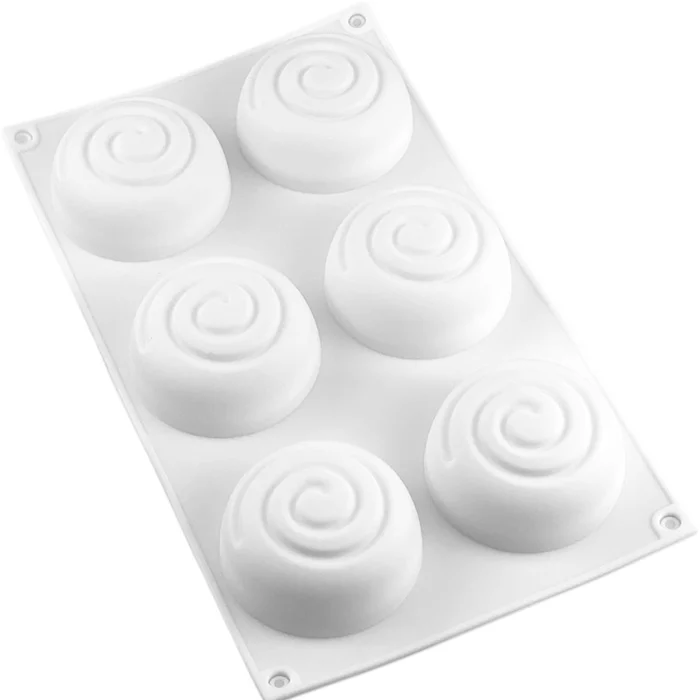 Forma de Mono Porção e Entremet em Silicone Redonda Aspiral (130ml) - Brothers (9)