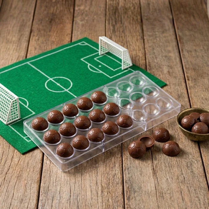 Forma de Chocolate em Poliestireno Bola de Futebol (8g) - Allonsy