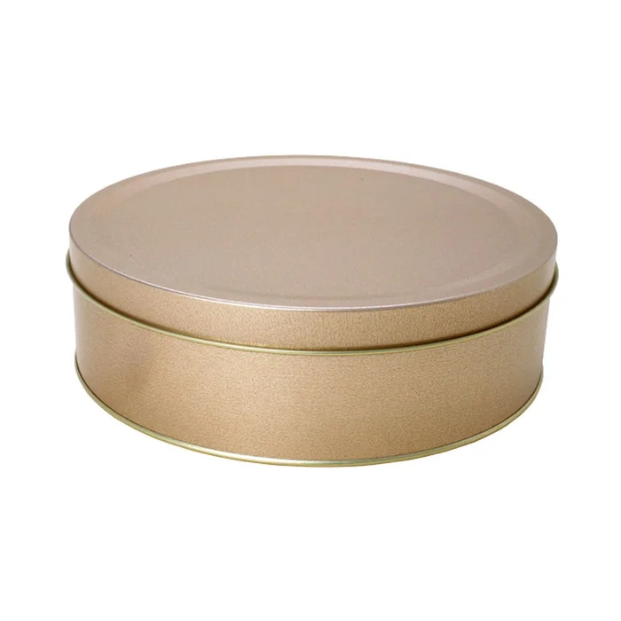 Lata para Assar Cookies Redonda Dourada (20cm) (1)