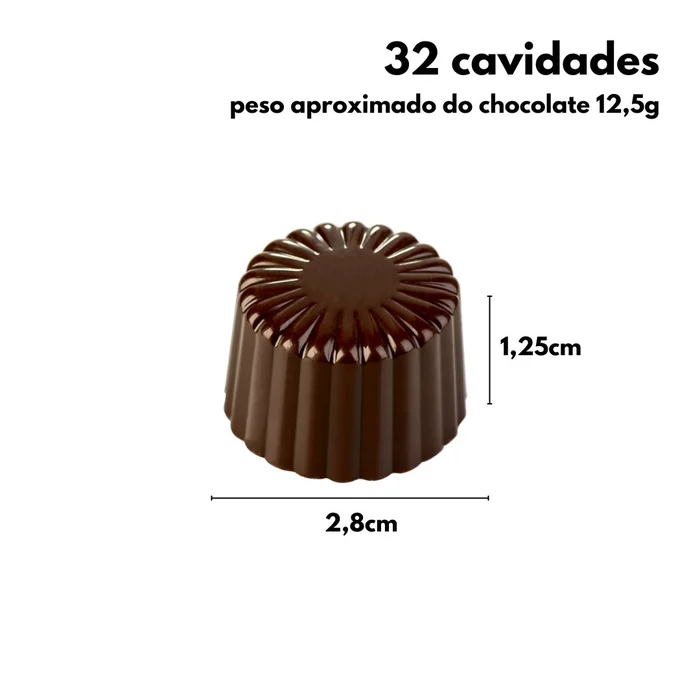 Forma de Chocolate em Policarbonato Alpino Frisado (12,5g) - Brunner (3)
