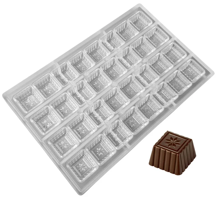 Forma de Chocolate em Policarbonato Praliné com Estrela (12,5g) - Brunner (1)