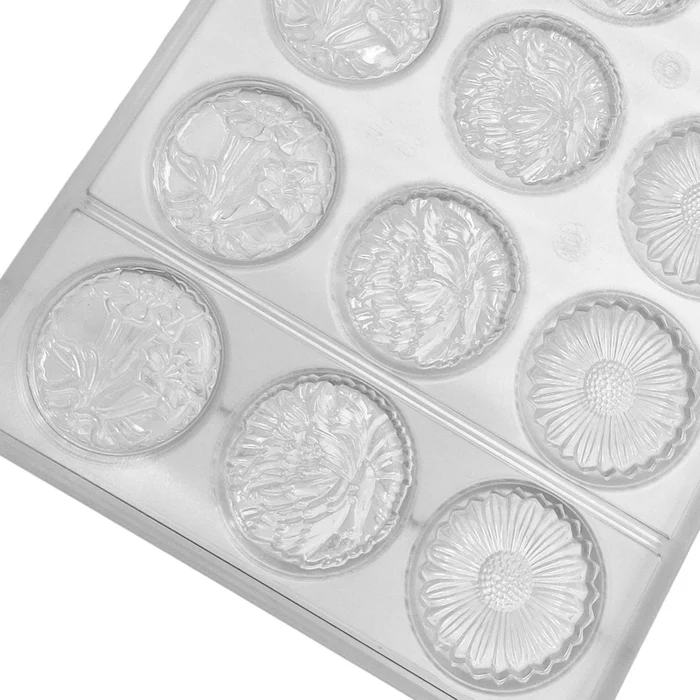 Forma de Chocolate em Policarbonato Flores (10g) - Brunner(11)
