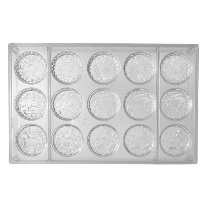 Forma de Chocolate em Policarbonato Flores (10g) - Brunner(13)
