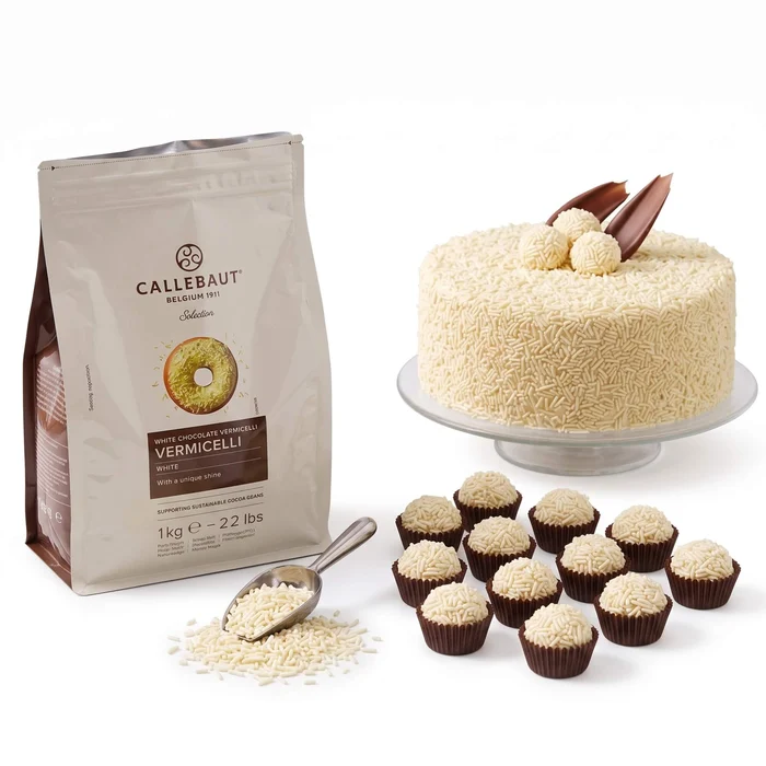 Uso de Granulado de Chocolate Branco 1kg - Callebaut