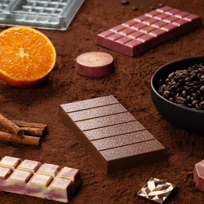 Forma de Chocolate em Policarbonato Tablete:Barra Dubai Arabesco 210g - Brunner A