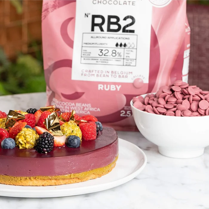Chocolate Callebaut Belga Ruby 2500g Callets