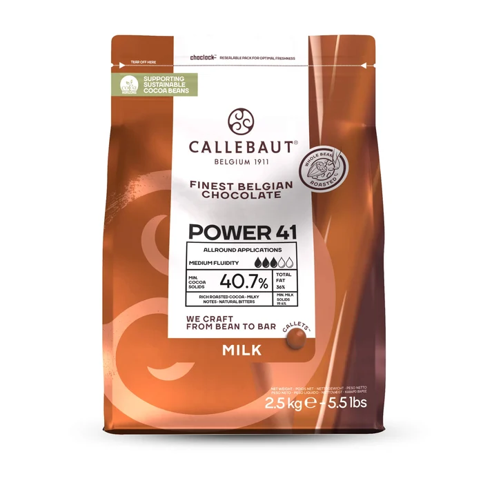 Chocolate Callebaut Belga Power 41 2500g Embalagem