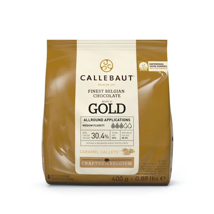 Chocolate Gold Caramelo 400g Callebaut Embalagem