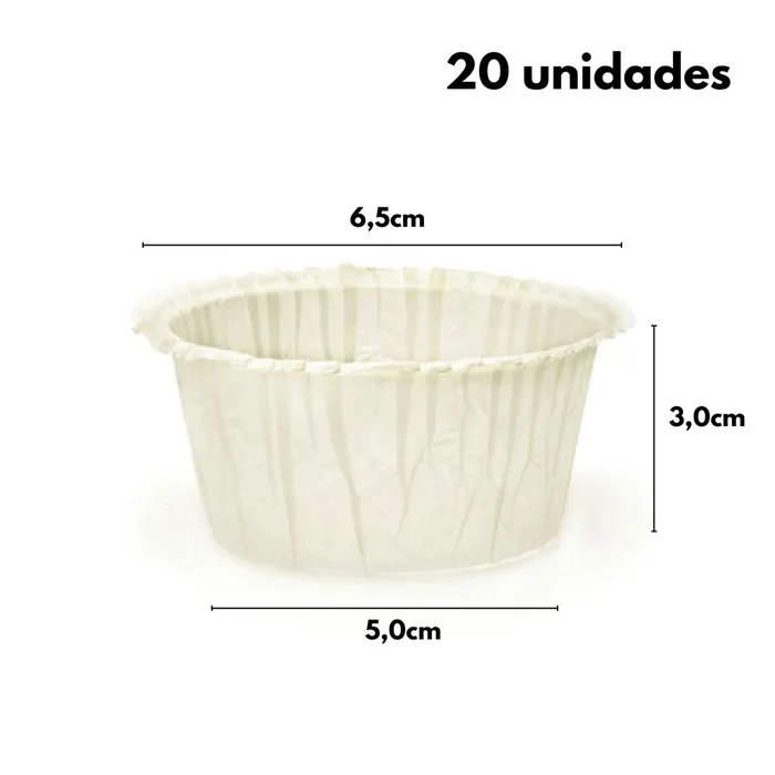 Forminha para Cupcake PBA 64 Branca (20uni) - MarcCart (3)