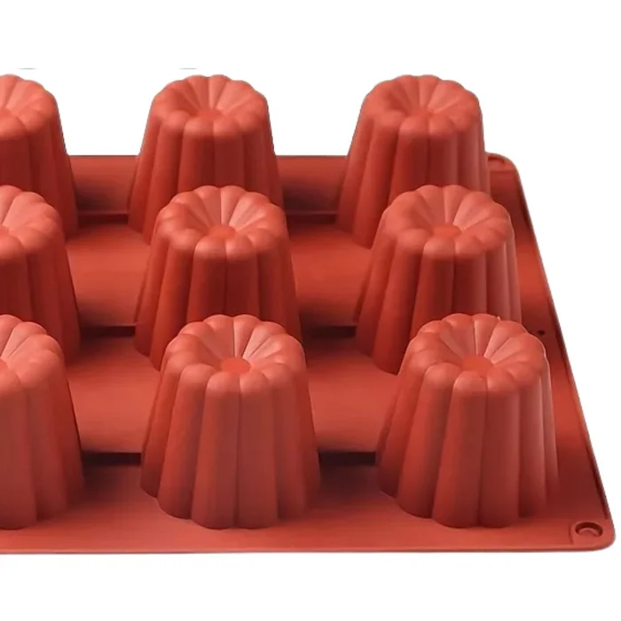 Forma de Mono Porção e Entremet em Silicone Cannele (90ml) - Brothers (6)