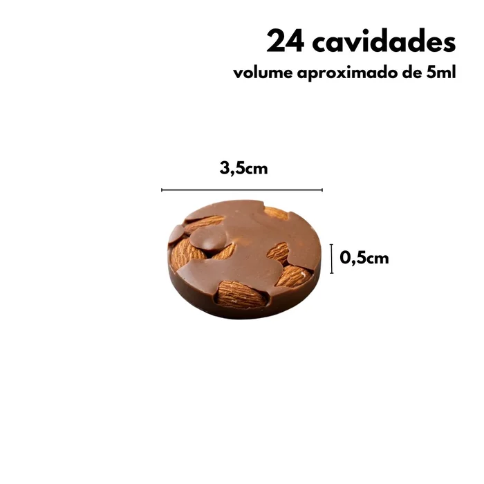 Forma de Mono Porção e Entremet em Silicone Florentine (5ml) - Brothers (2)