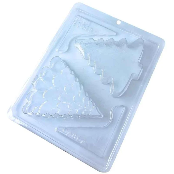 Forma de Chocolate Tablete Árvore de Natal (145g) Acetato e Silicone - BWB (3)