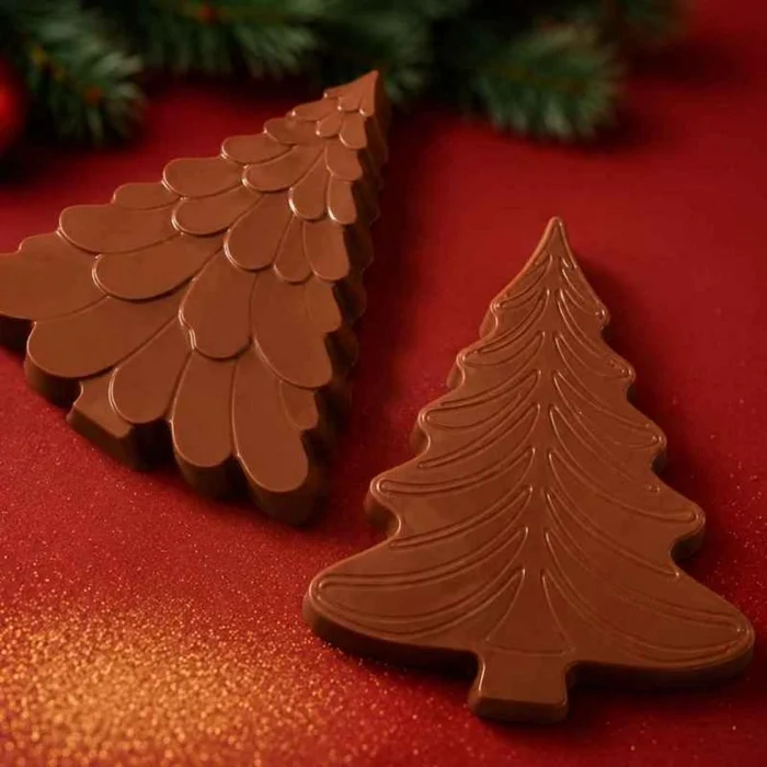 Forma de Chocolate Tablete Árvore de Natal (145g) Acetato e Silicone - BWB (6)