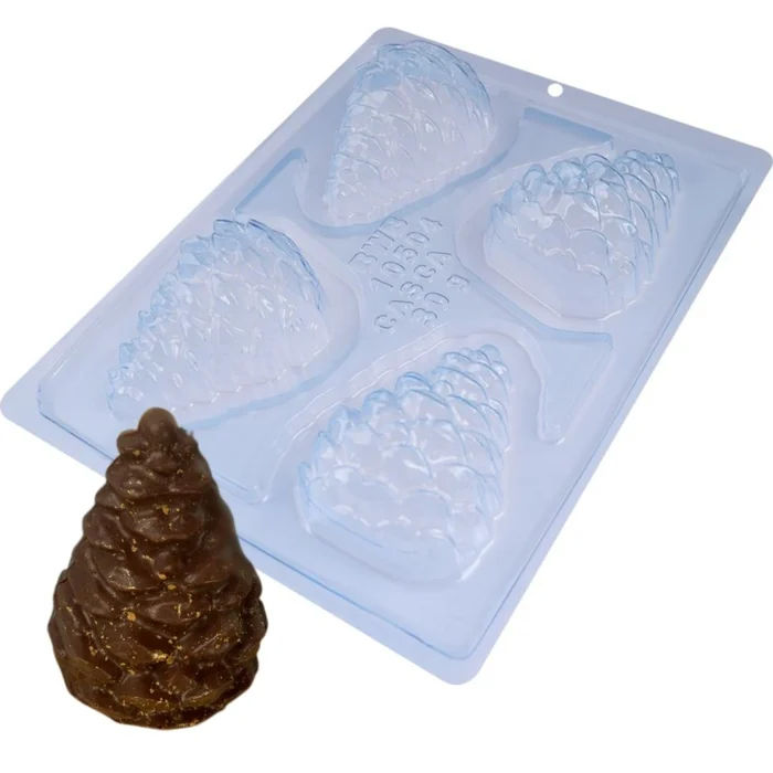 Forma de Chocolate Pinha (65g) Acetato e Silicone - BWB (1)