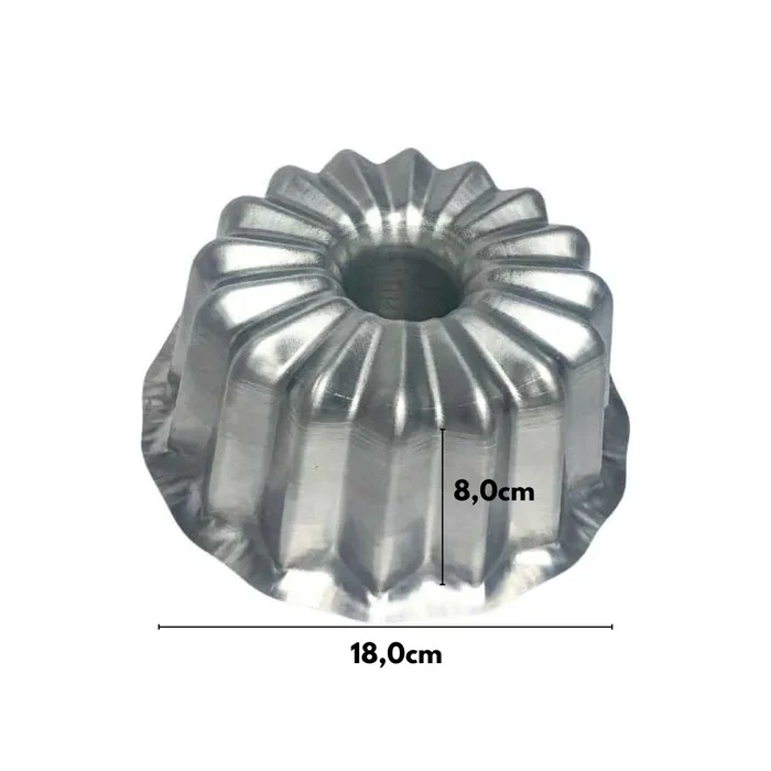 Forma Suíça Bundt de Bolo Brilhante (18cm) - Caparroz (2)