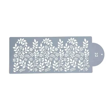 Stencil Floral Folhagem (39 x 15cm) - Allonsy_02