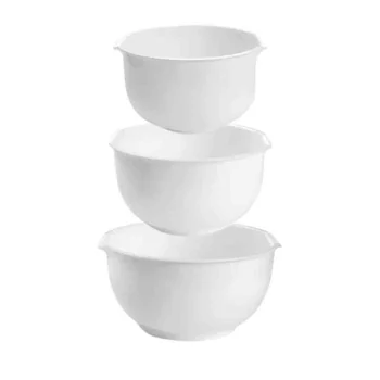 Conjunto de Bowls em Plástico Branco (3pcs) - Allonsy