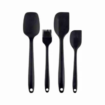 Jogo de Espátulas, Colher e Pincel de Silicone (4pcs) - Allonsy