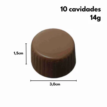 Forma de Chocolate em Policarbonato Alpino (14g) - Cristal Formas (3)