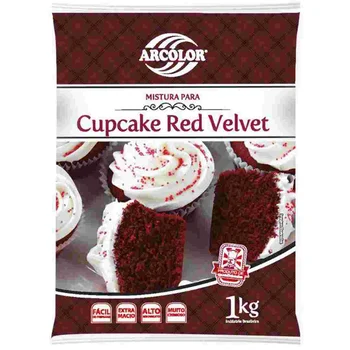 Mistura para Cupcake Red Velvet (1Kg) - Arcolor