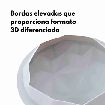 Forma de Bolo em Silicone Origami Redonda (1500ml) - Allonsy (2)