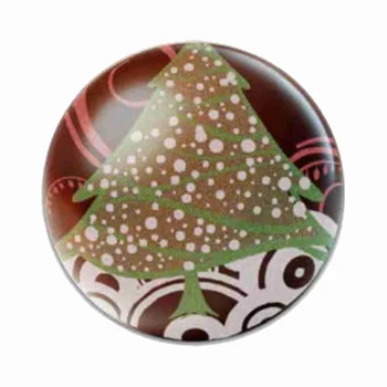 Forma Decorativa Blister Bola de Natal de Chocolate 7cm - Natal Feliz (8cav) - Stalden (4)