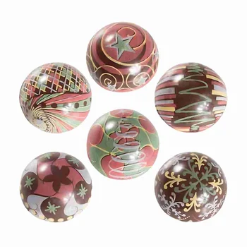 Forma Decorativa Blister Bola de Natal 3cm - Decoradas (21 cavidades)