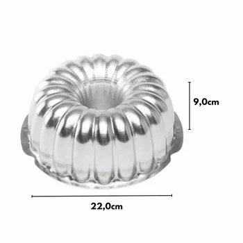 Forma Suíça Bundt de Bolo Festa Elegante (22cm) - Caparroz (2)