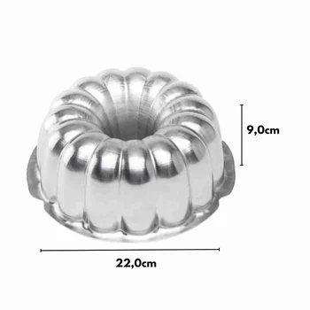 Forma Suíça Bundt de Bolo Festa Elegante Gomo Largo (22cm) - Caparroz (2)