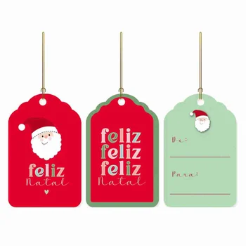 Tag De/Para Natal Joyful 5x8cm (12uni) - Cromus