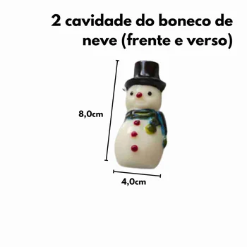 Forma de Chocolate Acetato Boneco de Neve, Árvore de Natal e Papai Noel (10uni) - BWB (5)