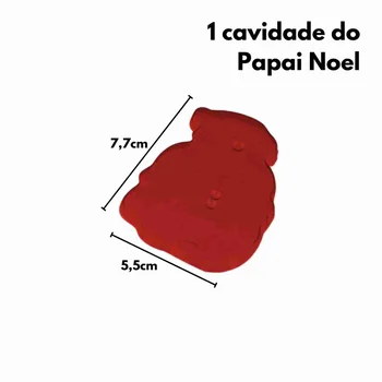 Forma de Chocolate Acetato Boneco de Neve, Árvore de Natal e Papai Noel (10uni) - BWB (7)