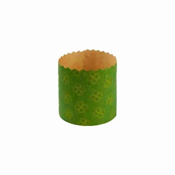 Forma para Panetone 100g Verde (10uni) - Ultrafest