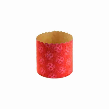 Forma para Panetone 100g Vermelho (10uni) - Ultrafest