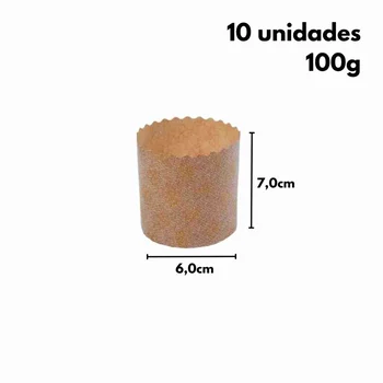 Forma para Panetone 100g Papel Italiano (10uni) - Ultrafest (2)