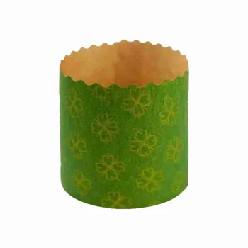 Forma para Panetone 500g Verde (10uni) - Ultrafest