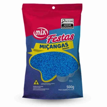 Confeito Miçanga Azul (500g) - Mix (4)