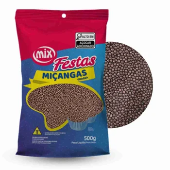 Confeito Miçanga Brigadeiro (500g) - Mix