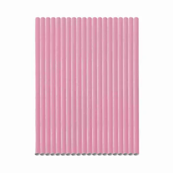 Canudo de Papel Liso Rosa (20uni) - BWB