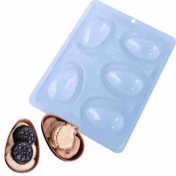 Forma de Chocolate Ovo de Páscoa Acetato com Silicone Casca Fina (50g) - BWB