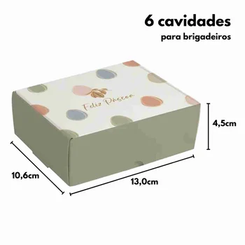 Caixa para 6 Brigadeiros e Bombons Tonal (10uni) - Cromus (2)