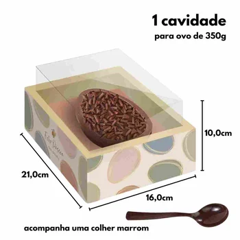 Caixa Moldura Ovo de Colher Tonal 350g (6uni) - Cromus (2)