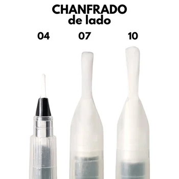 Kit Pincéis Caneta com Reservatório Chanfrado 18cm (3pcs) - Allonsy (3)