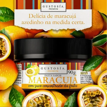 Pasta Saborizante Maracujá (90g) - Gustosia Premium