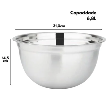 Tigela Bowl em Inox (6,8L) - Hercules (2)