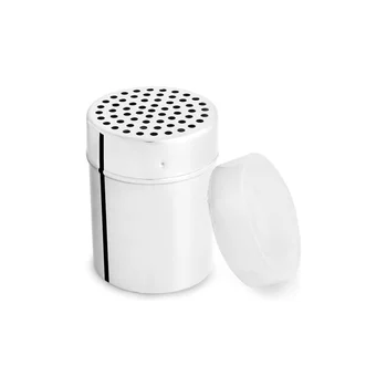 Polvilhador em Inox Furo Grande (280ml) - Hercules