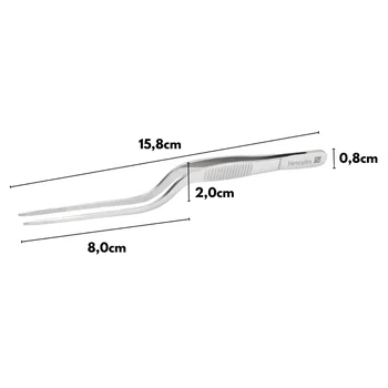 Pinça Culinária Angulada em Inox (15,8cm) - Hercules (4)
