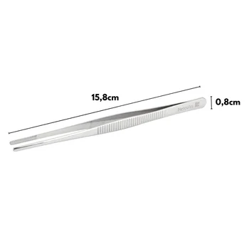 Pinça Culinária Reta em Inox (15,8cm) - Hercules (4)